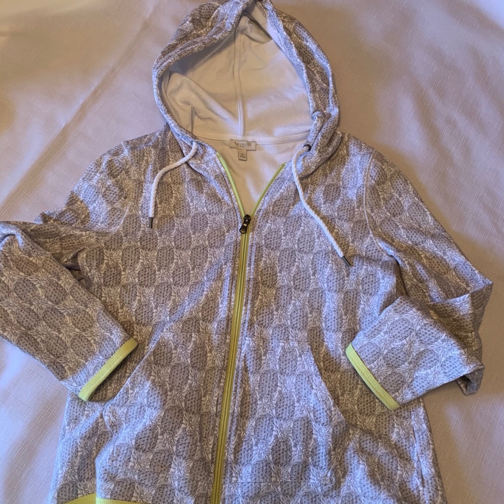 Hooded zip up jacket